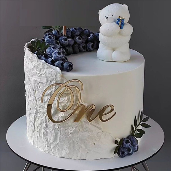 Топпер акриловый One, золотой