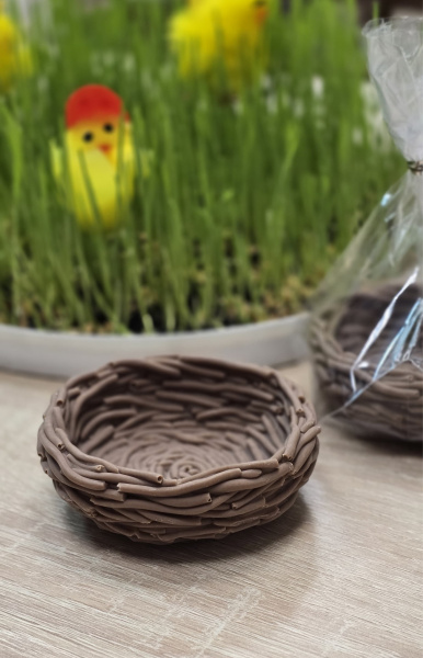 Фигурка из шоколадной глазури Гнездо D-8см