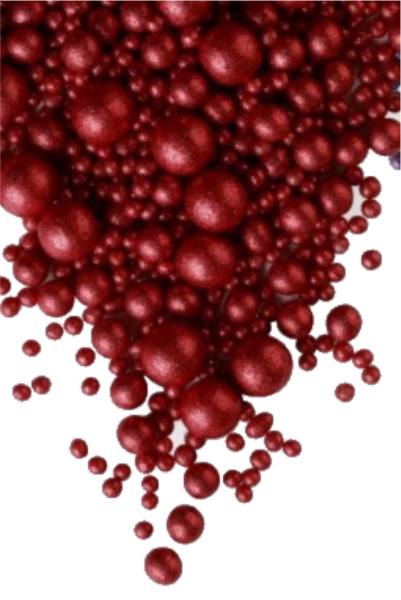 Драже зерновое 50 гр красное блеск #706