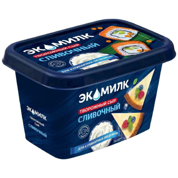 Творожный сыр 350гр "Экомилк" 60%