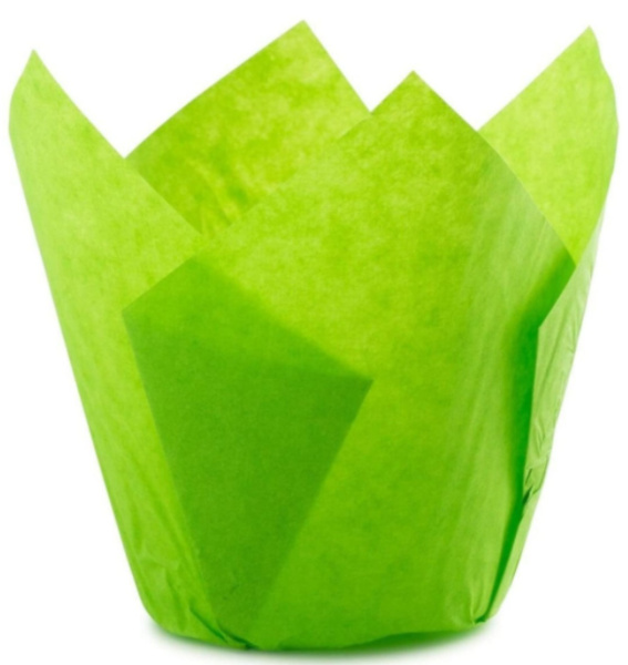 Форма для маффина Тюльпан Зелёный 50 х 80 мм