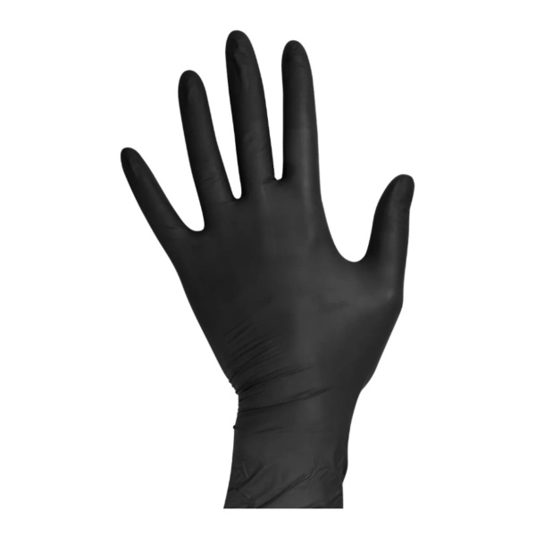 Перчатка Нитрил неопудренная 100 шт. Черные S