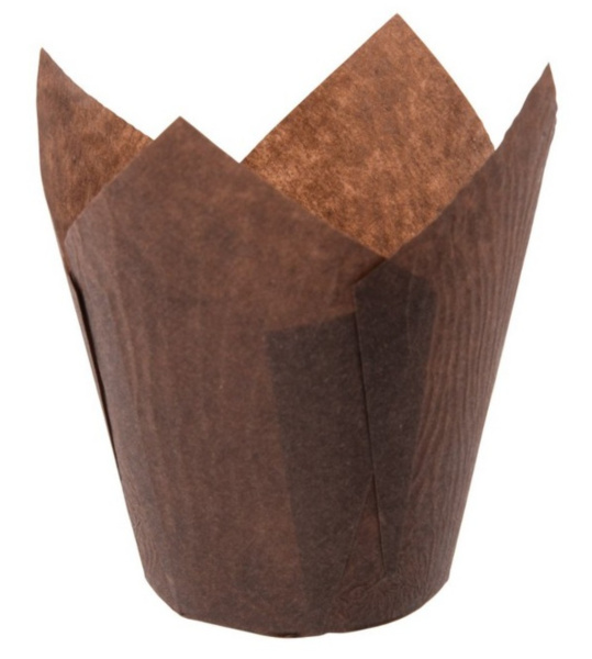 Форма для маффина Тюльпан Коричневый 50 х 80 мм