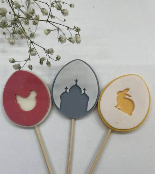 Фигурка из шоколадной глазури Яйцо Пасхальное, 1шт