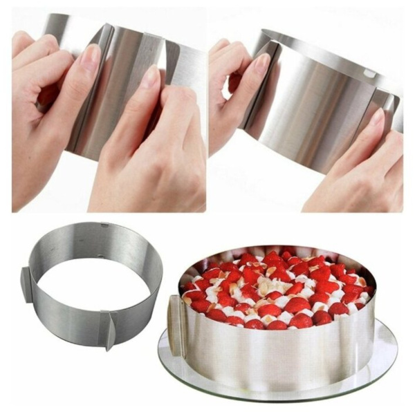 "Круг" 16-30 см, h=20 см раздвижная металлическая форма "Круг" 16-30 см, h=20 см раздвижная металлическая форма