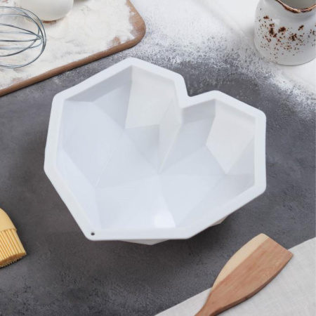 Форма «Геометрия любви» для муссовых десертов и выпечки