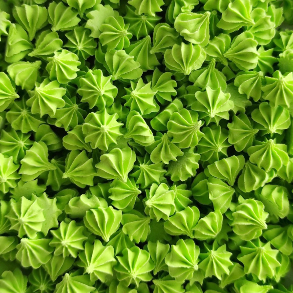 Сахарные фигурки Безе малые Зеленые 80гр