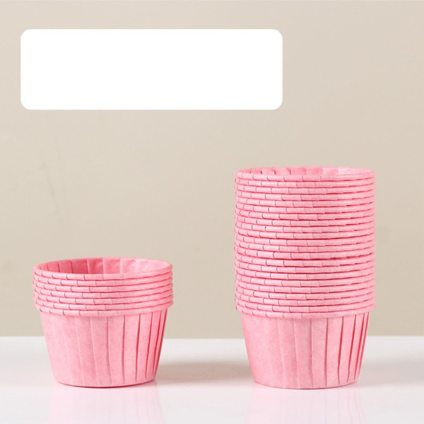 Форма бумажная МАФФИН 50*40мм Розовый 50шт