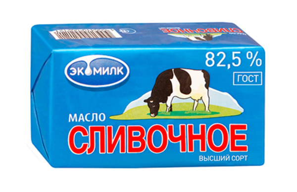 Масло сливочное Экомилк 450гр