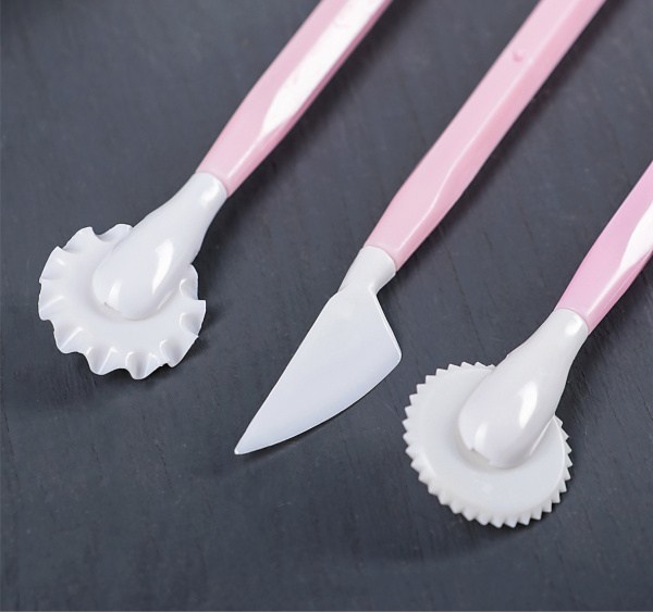 Набор для моделирования кондитерских украшений, 3 шт, цвет МИКС