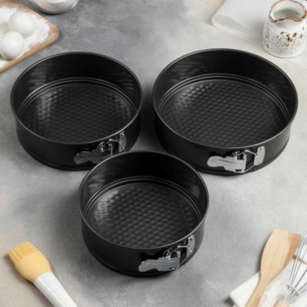 Набор форм для выпечки разъемных 3шт 18/20/22