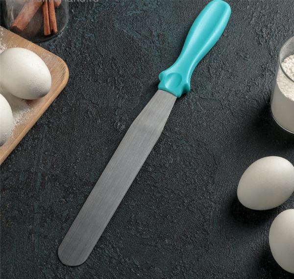 Лопатка 25см прямая металлическая