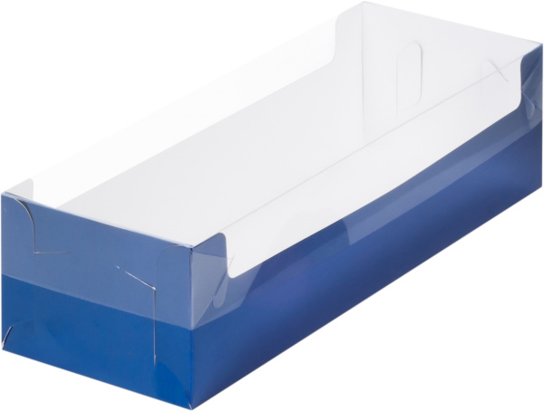 Коробка  300х110х80см Синяя под рулет с окном