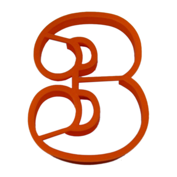 Цифра-3 10см вырубка для пряника