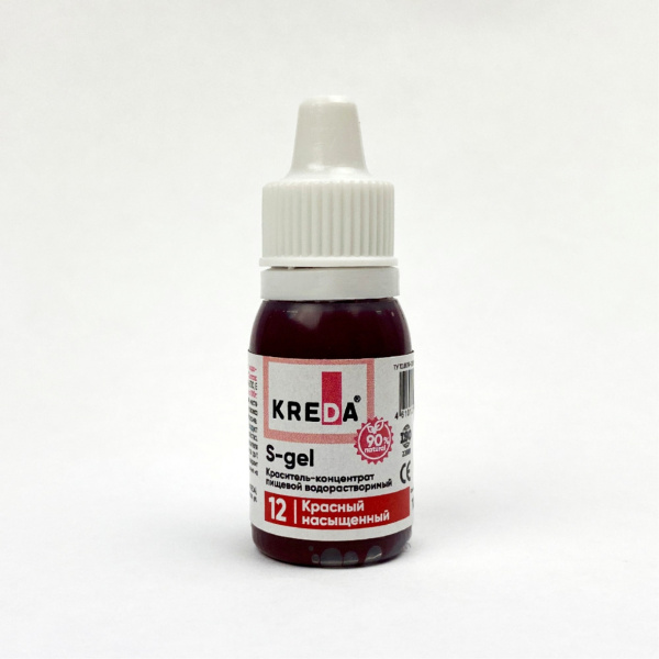 S-gel 12 красный насыщенный, (10мл) KREDA Bio
