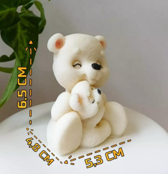 Шоколадный сувенир Медведь с малышом