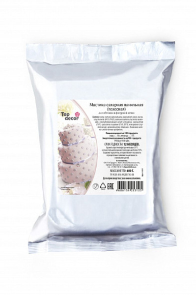 Мастика сахарная Топ Декор, цвет розовый, 0,6 кг