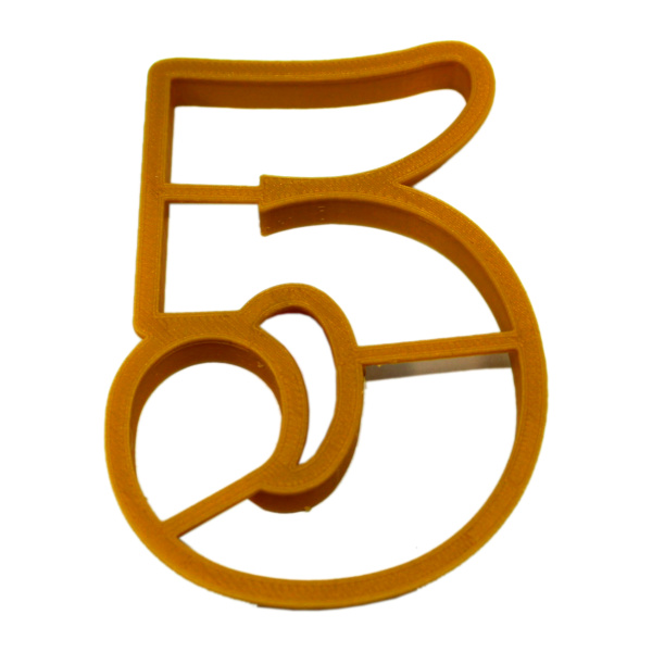 Цифра-5 10см вырубка для пряника