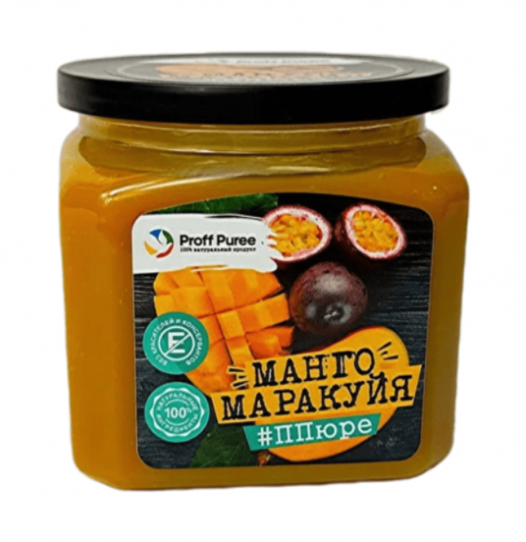 Пюре Манго-маракуйя "Proff Puree" 0,5 кг.