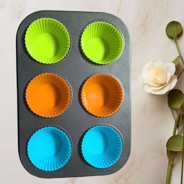 Форма металлическая для маффин на 6 шт