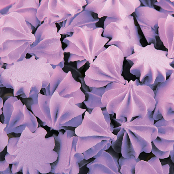 Сахарные фигурки Безе малые Сиреневый 80 гр