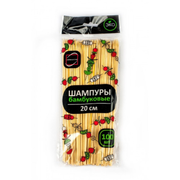 Шпажки 20см деревянные (бамбук) 100 шт