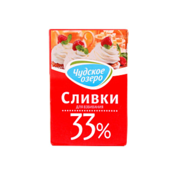 Сливки чудское озеро 33% 200 мл
