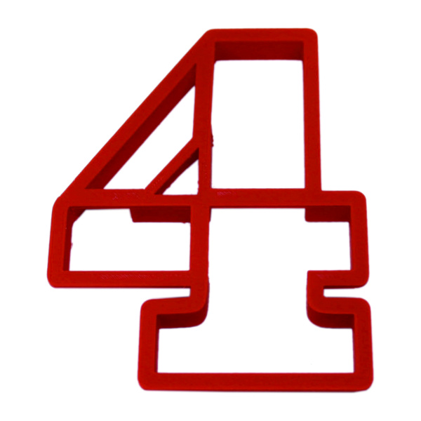 Цифра-4 10см вырубка для пряника