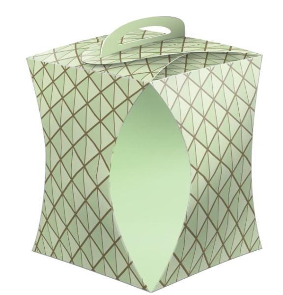 Коробка для кулича (d124хh160мм) ГЕОМЕТРИЯ