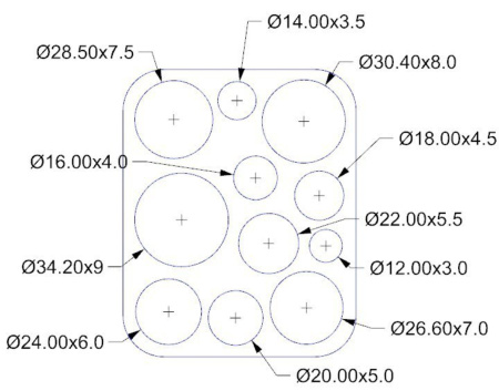 Форма для шоколада "Шоко-круги"