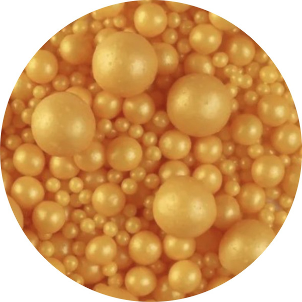 Посыпки жемчуг Золотой Микс 50гр