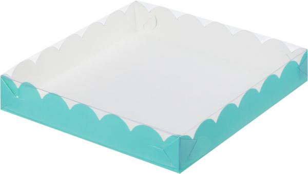 Коробка 200х200х30мм для печенья и пряника, Тиффани