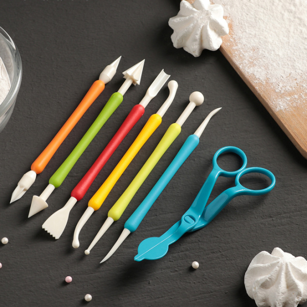 Набор для моделирования конд. украшений 6шт и щипцы для переноски украшений