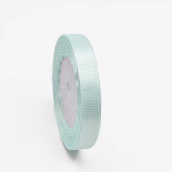 Лента атласная, 12 мм × 23 ± 1 м, цвет гинкго зеленый 13#