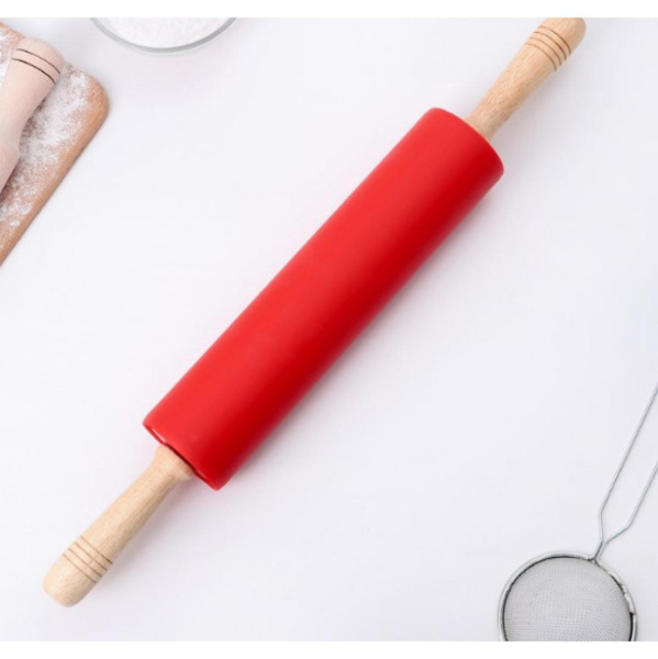 Скалка для теста и мастики 28см