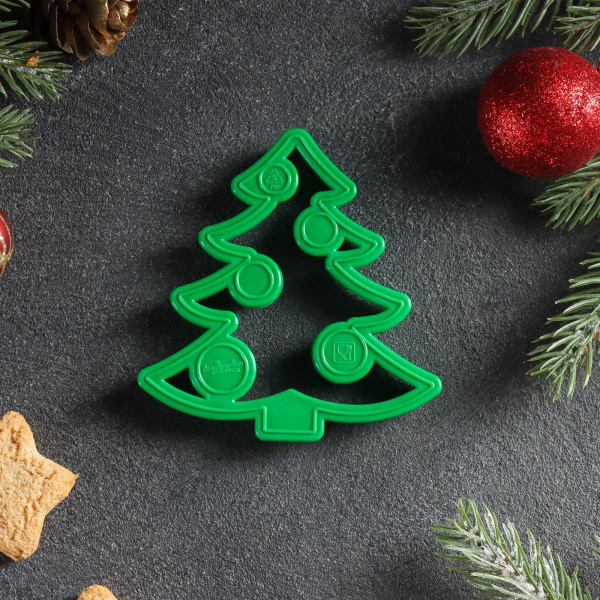 Форма для вырезки теста «Ёлочка», 8,5×8 см