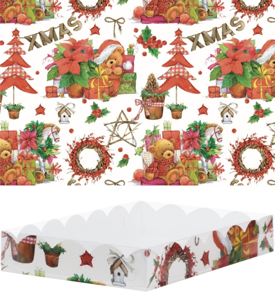 Коробка для пряника 200х120х35 мм (XMAS)