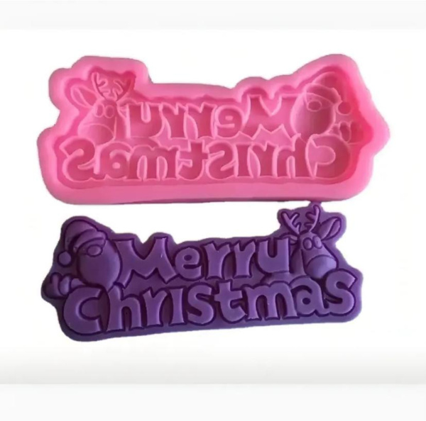 Силиконовый молд Merry Christmas