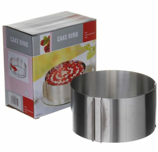 "Круг" 16-30 см, h=20 см раздвижная металлическая форма "Круг" 16-30 см, h=20 см раздвижная металлическая форма