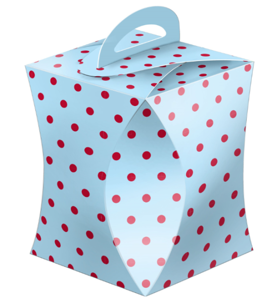 Коробка для кулича (d124хh160мм) ГОРОШЕК (Сакура)