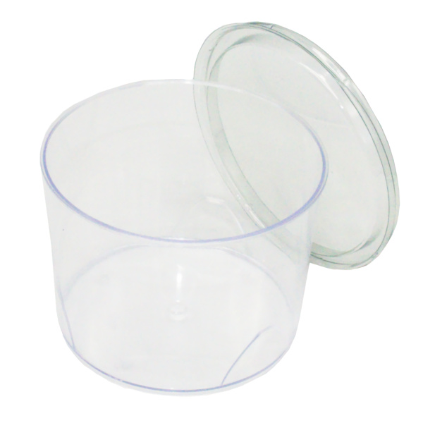 Креманка круглая 200мл с крышкой D=78мм H=57мм цвет прозрачный