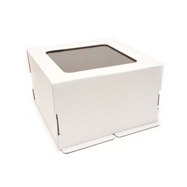 Коробка  30х30х19см для торта с окном