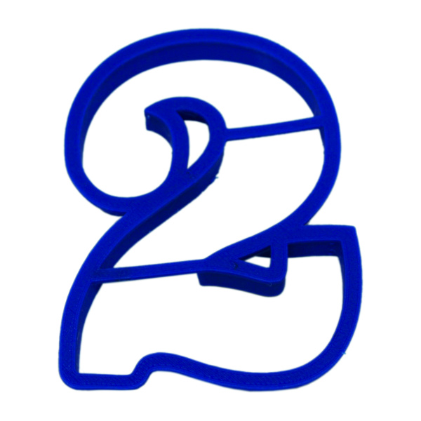 Цифра-2 10см вырубка для пряника