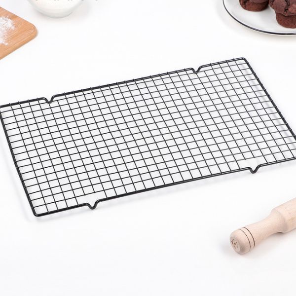 Решётка для остывания выпечки  40х25х1,5 см, цвет чёрный