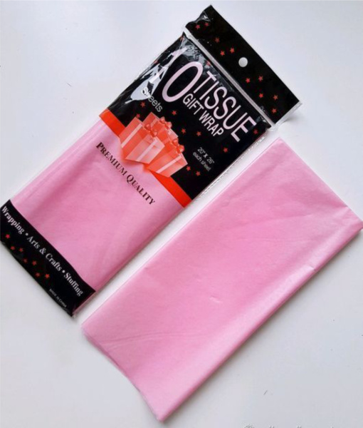 Бумага тишью Розовый  55х66 см 10шт
