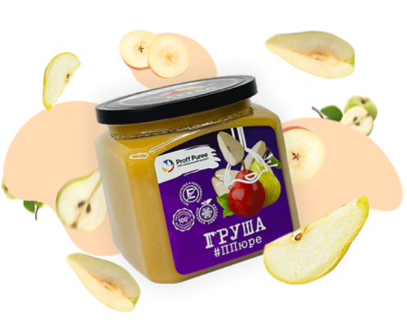 Пюре Груша "Proff Puree" 0,5 кг.