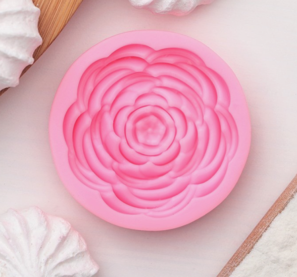 Молд «Прекрасная роза», 5,7×5,7×1,2 см, цвет МИКС