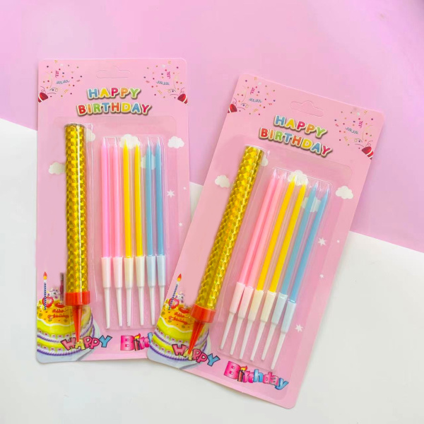 Свечи для торта 6шт + ФОНТАН 1шт