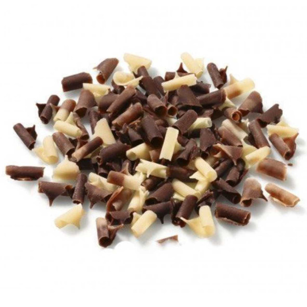 Стружка из темного, молочного и белого шоколада 150 гр
