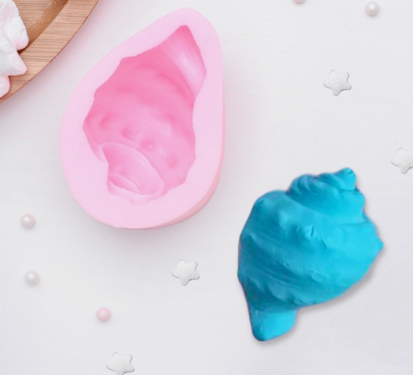 Молд «Ракушка», 8,5×6×4,1 см, цвет розовый